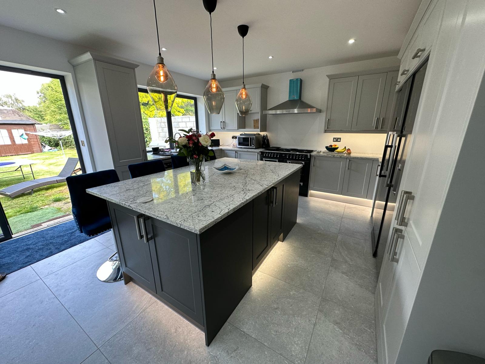 Open-plan kitchen